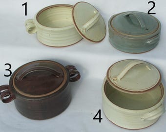 Casseroles/Baking Dish- 8" Wheel Thrown Food-Safe Casserole Dish
