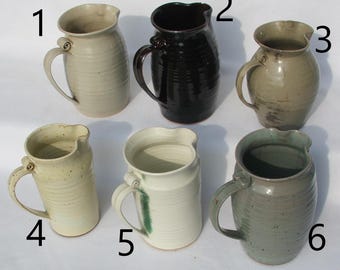 Pitchers- 6-7" Tall Assorted Colors and Shapes