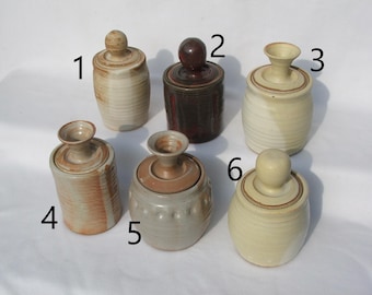 Canisters- 6" Tall Assorted Colors and Lid Styles