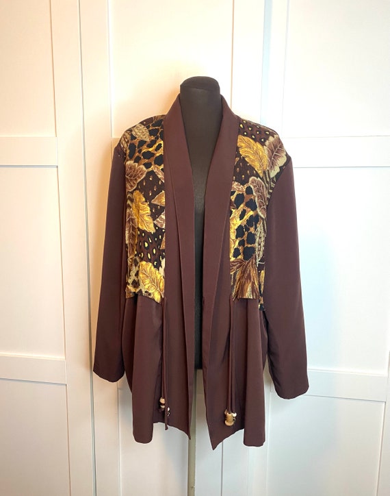 Vintage Sharon Anthony Open Front Kimono Tunic Jacket… - Gem