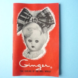 Vintage Ginger Doll --  Cosmopolitan Costume Booklet
