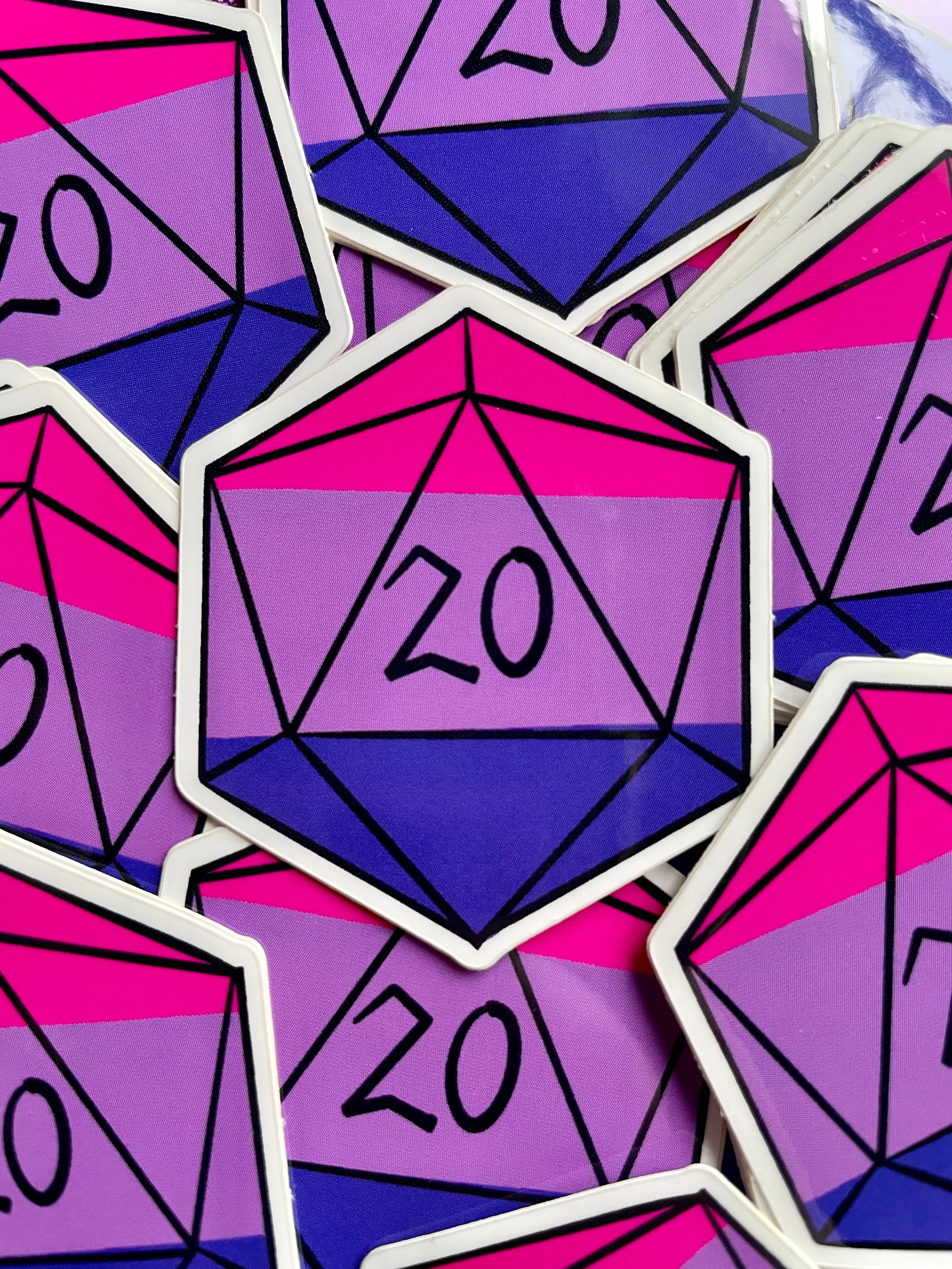 Nvm Sticker LGBT Flags D20 GLOSSY STICKER - Etsy