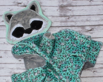 raccoon baby blanket