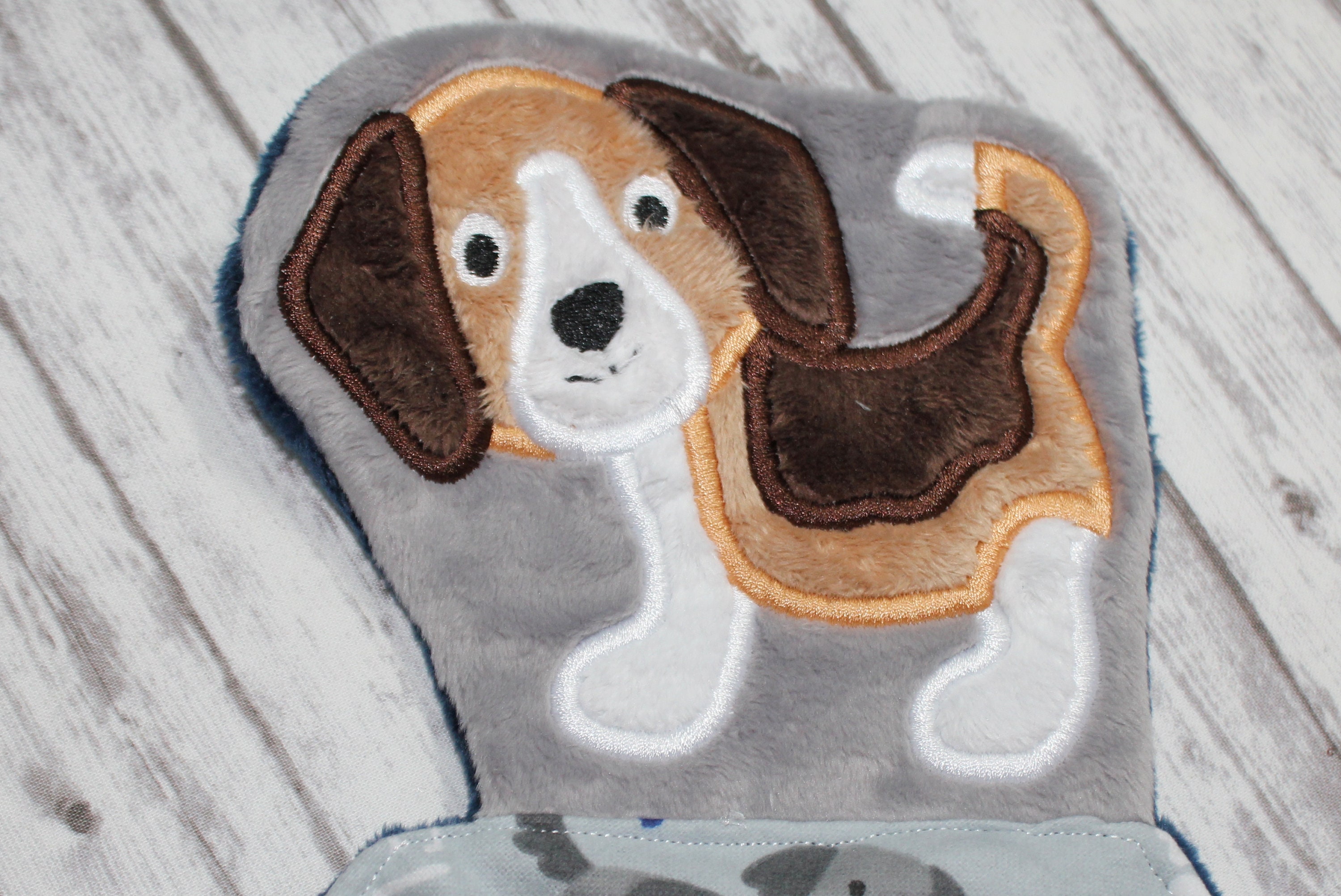 Puppy Lovey Beagle Baby Blanket Beagle Dog Lovey Baby Etsy