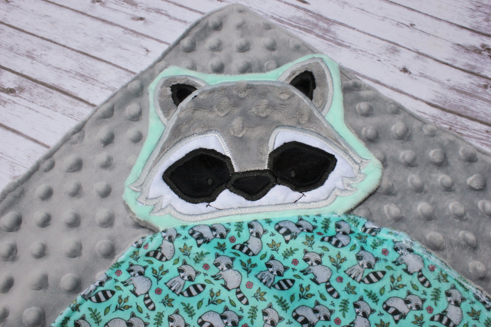 Raccoon Lovey Raccoon Baby Blanket Raccoon Girl Raccoon Etsy