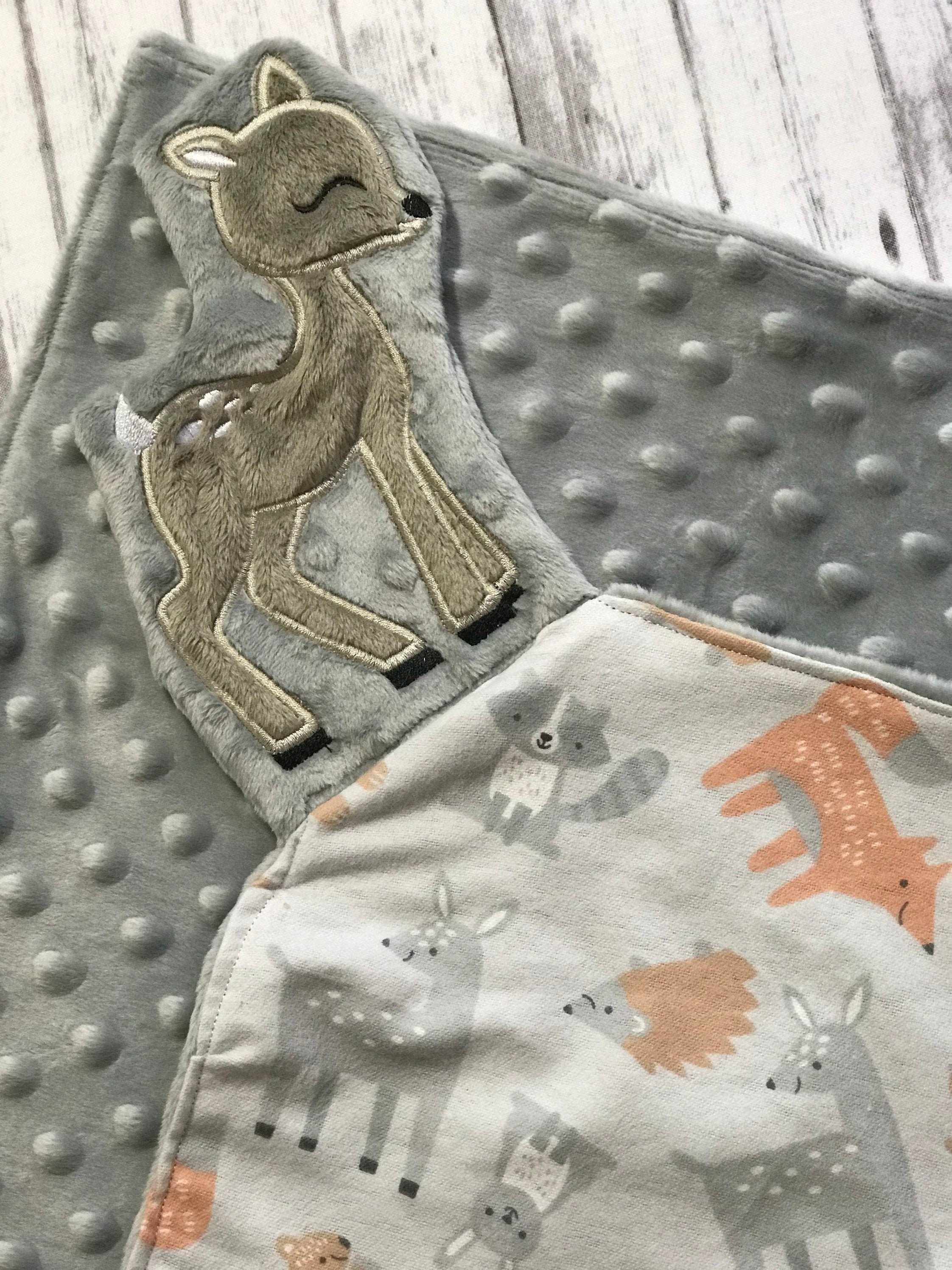 Baby Deer Lovey Baby Deer Blanket Deer Baby Blanket Etsy