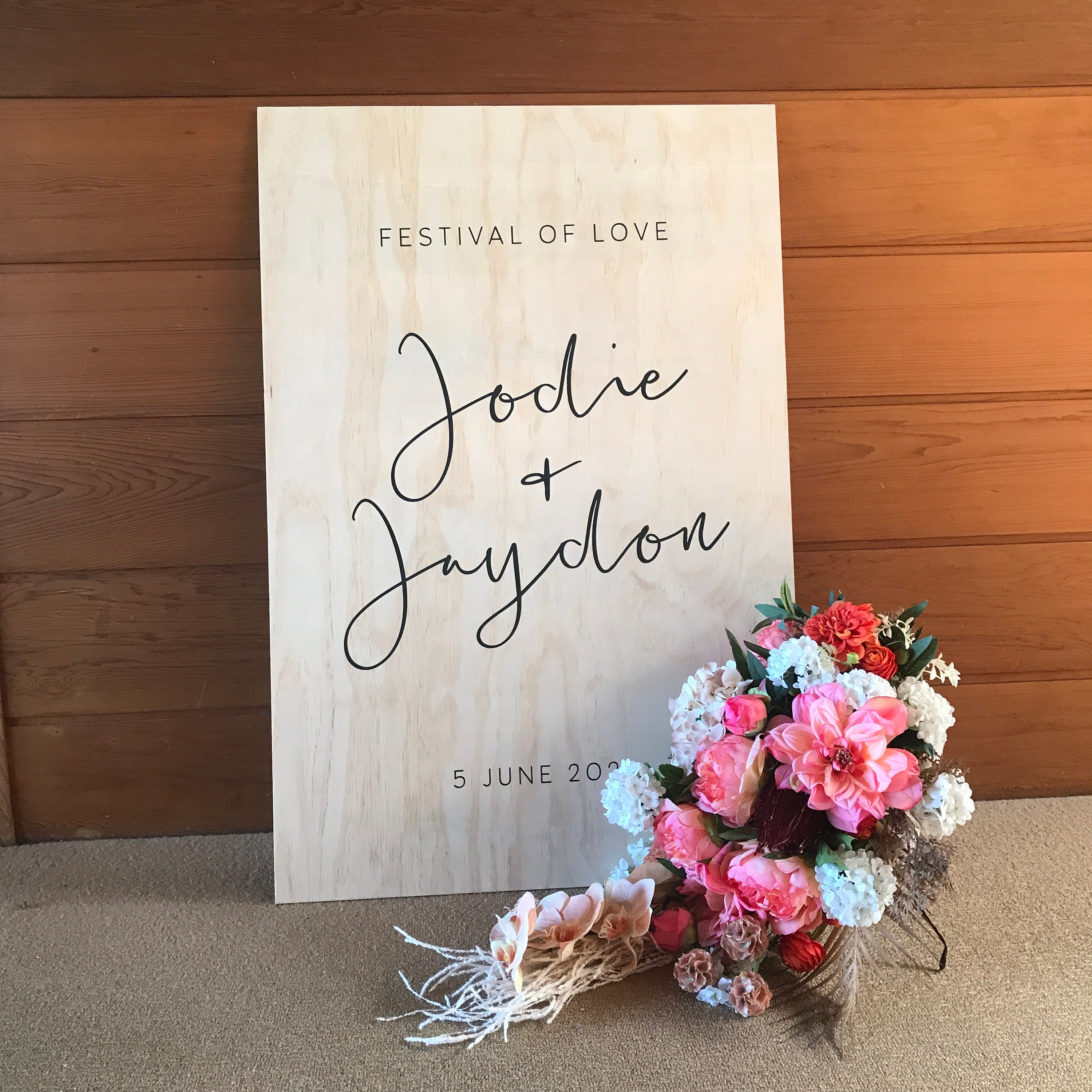 Sophie Style Timber Wedding Sign Etsy Australia