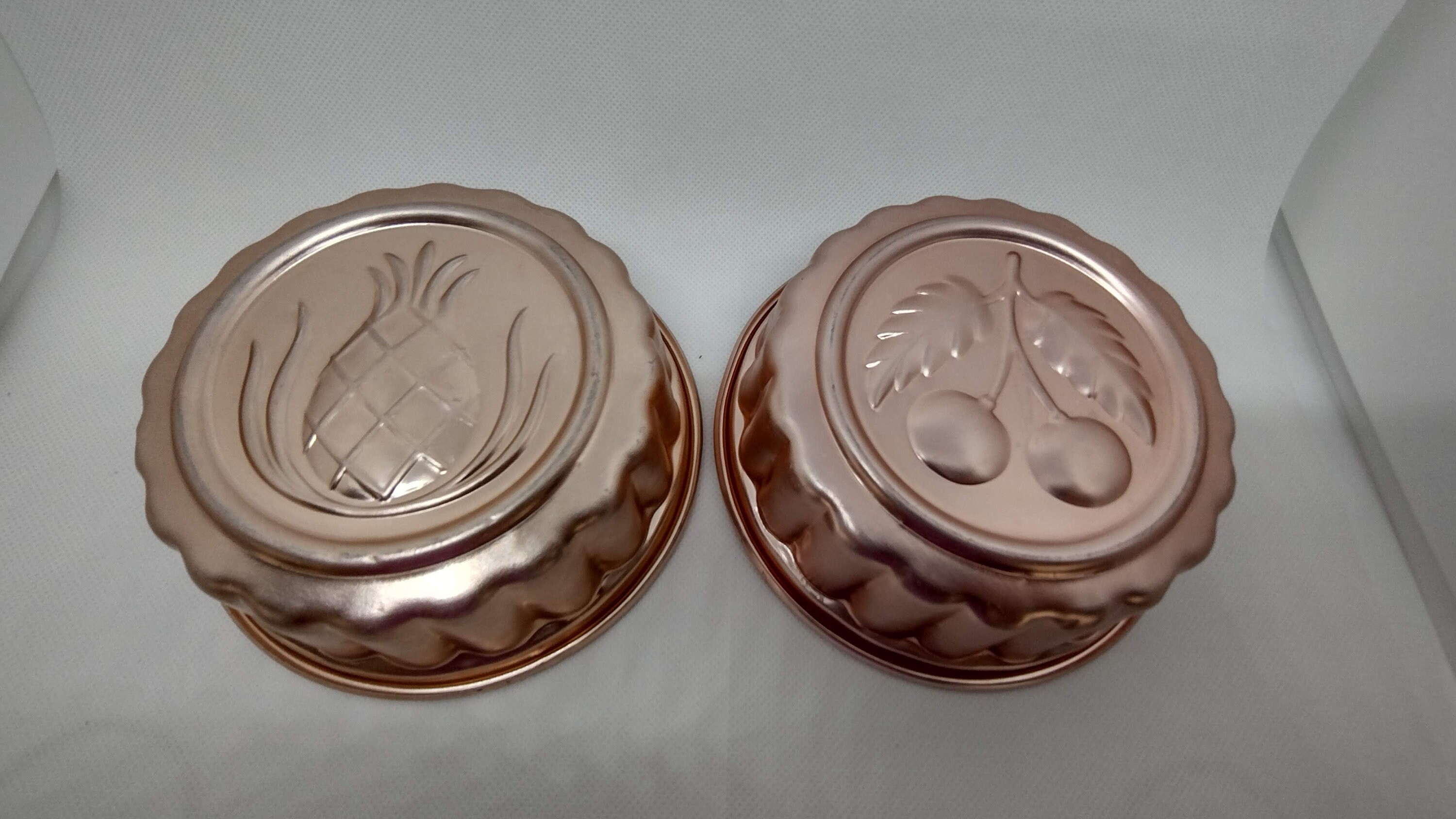 Vintage Copper Tone Jello Molds Wall Decor Pineapple and Etsy