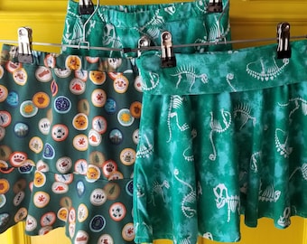 Little Girls Knit Twirl Skirt-Size 5-Ophelia Collection Back To School Clothing - Children's Boutique Clothing, - Green Circle Skirts