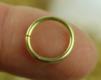 50 RAW Brass Bronze Jump Rings Jumprings - 12mm 16G (1.2mm) 16 Gauge - Clean Edge Cut Saw Cut Jumprngs - ship from California USA