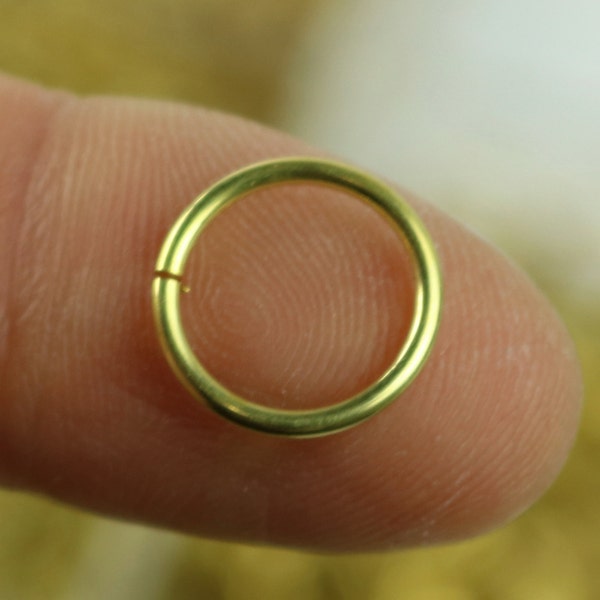 50 RAW Brass Bronze Jump Rings Jumprings - 12mm 16G (1.2mm) 16 Gauge - Clean Edge Cut Saw Cut Jumprngs - ship from California USA