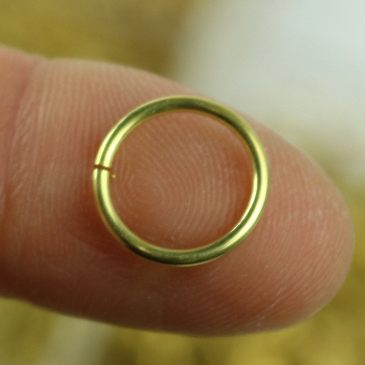 Large Round Gold Bronze Artisan Open Jump Ring (set of two) – VDI Jewelry  Findings