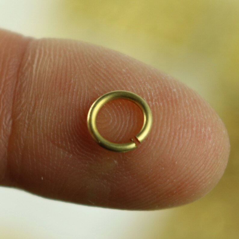 100 RAW Brass Bronze Jump Rings Jumprings 7mm 18G 1.0mm 18 Etsy