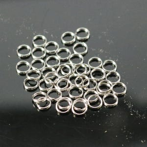 4mm 26 Gauge Surgical Steel Split Rings: Thin Stainless Steel 100 pcs - Wholesale Bulk Lot