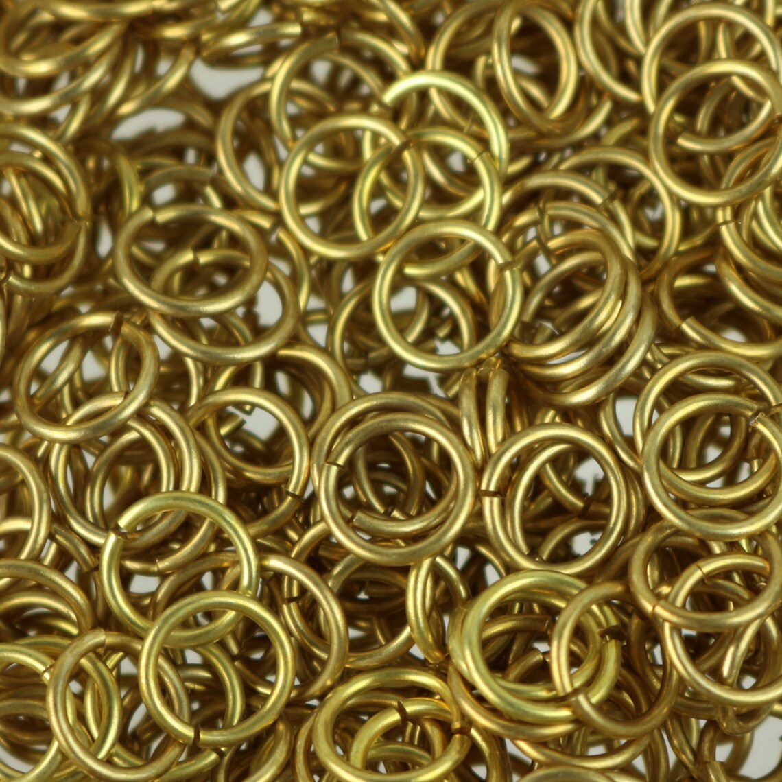 100 RAW Brass Bronze Jump Rings Jumprings 8mm 18G 1.0mm 18 Etsy