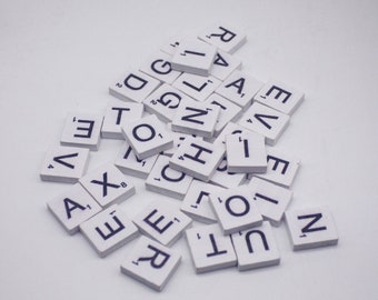 200tlg.Hölzerne Scrabble Individuelle Fliesen Buchstaben Für Alphabet Spiel Holz 