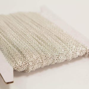 Anti Tarnish Silver Plated Cable Chain - Sterling Silver Plated - 2.4x1.7mm Soldered Link 10 feet