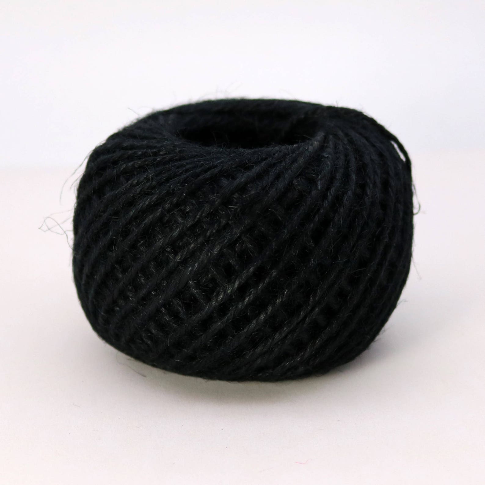 50 Yds Black Twisted Jute Twine 2mm 2 Ply Premium Twine Etsy