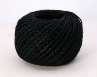 50 Yds - Black Twisted Jute Twine - 2mm 2 Ply Premium Twine - Craft Bulk String Rope Cording - Gift Wrap, Packaging - Ship from USA -7