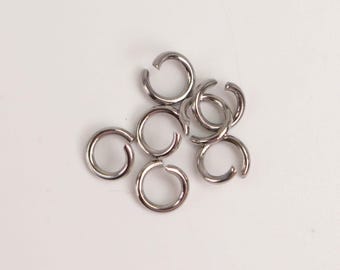 Surgical Stainless Steel Jump Rings 6mm - 18G 100pcs - Wholesale Bulk Lot