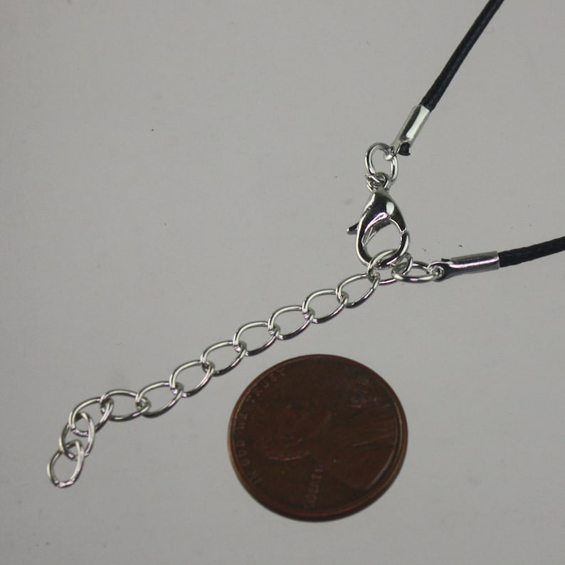 10 Black Necklace Cord 1.5mm 1820 Inch Adjustable BLACK Etsy
