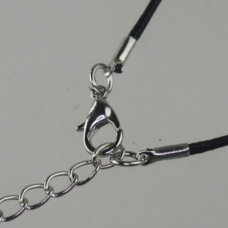 10 Black Necklace Cord 1.5mm 1820 Inch Adjustable BLACK Etsy