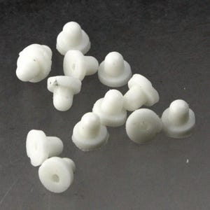 Super Secure Silicone Big size Earpost Ear Nut earring back - 6x5.25mm 100 pcs - Wholesale Bulk Lot