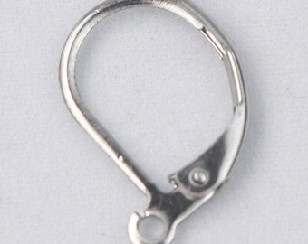 Stainless Steel Leverback Earrings - Hypoallergenic, Nickel Free Hooks + free option that