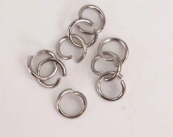 Surgical Stainless Steel Jump Rings 5mm - 21G 100pcs - Wholesale Bulk Lot