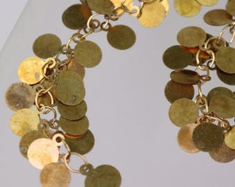 Antique Bronze Coin Chain: Raw Brass Jewelry Supplies (One Foot)