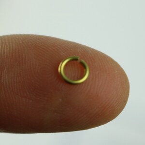 250 RAW Brass Bronze Jump Rings Jumprings - 5mm 20 Gauge 20G (0.8mm) - Clean Edge Cut Saw Cut Jumprngs - ship from California USA