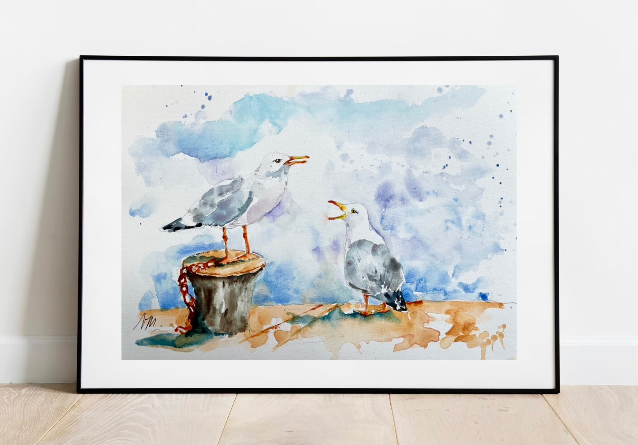 絵画　鳥　海 絵画 油絵 鳥海涼風 （岡島哲夫） 【海・山】【肉筆】【油絵