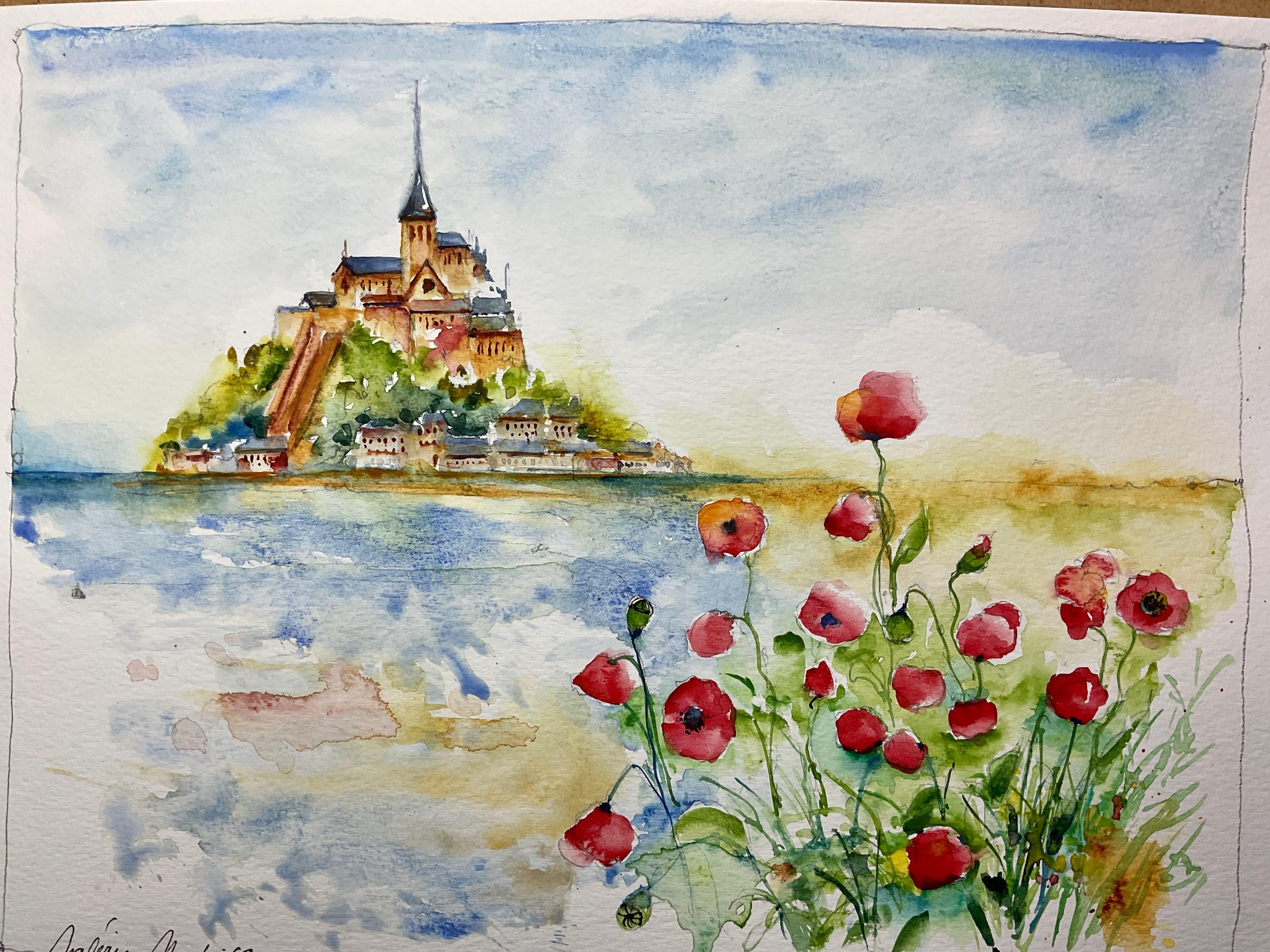 フランスのノルマンディーにあるモン・サン＝ミシェル修道院の