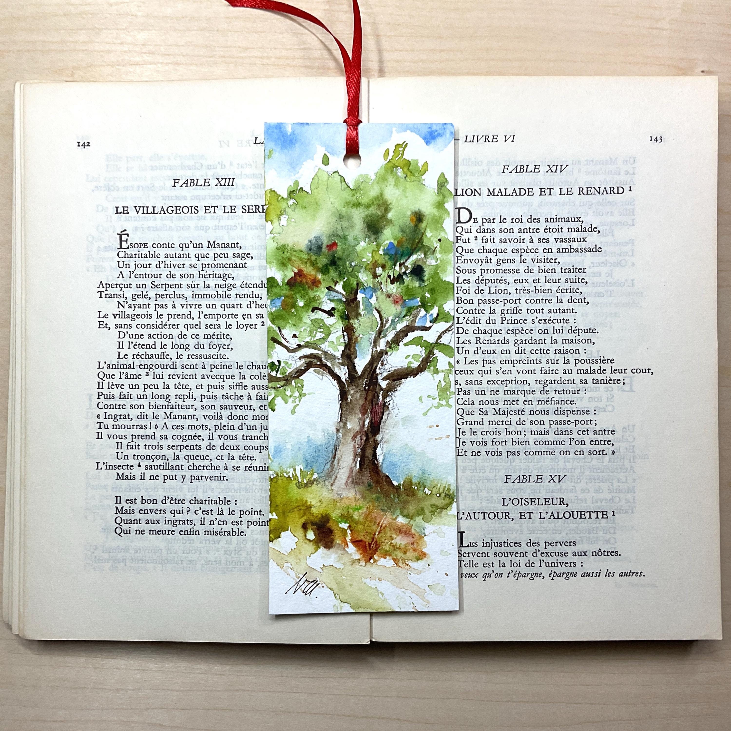Hand-painted Bookmark of an Old Green Tree in Spring, Original Watercolor  of Tree on Bookmark, Oak Tree, Original Art Trees, Readers Gift - Etsy  Finland, image size:3000x3000