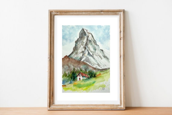 現代アートの「冬のマッターホルン」(3D painting） 現代アートの「冬のマッターホルン」(3D painting） 現代アート