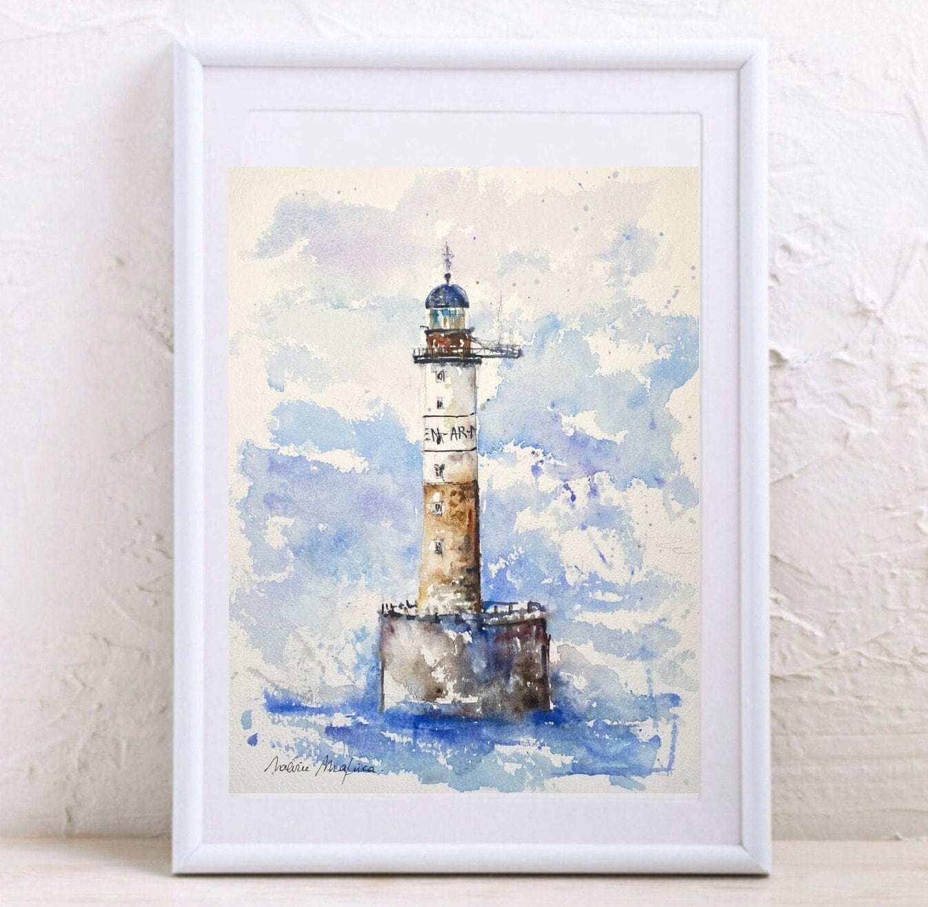 絵画　海　灯台 海の上の灯台 – 絵画や壁飾り販売｜風景投稿販売あゆわら(R)