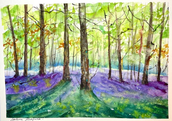 森の絵画「小春ブナ森」 森の絵画「小春ブナ森