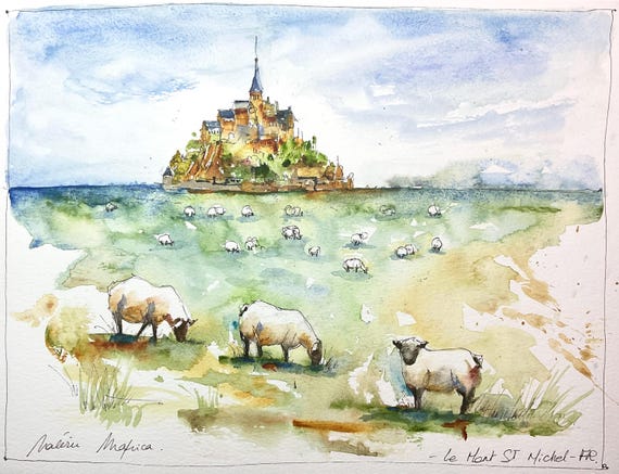 フランスを描く モンサンミッシェル編 ドリル版 水彩画プロの裏ワザ フランスを描く モンサンミッシェル編 ドリル版 水彩画プロの裏ワザ