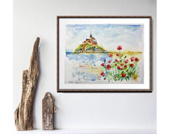 フランスのノルマンディーにあるモン・サン＝ミシェル修道院の