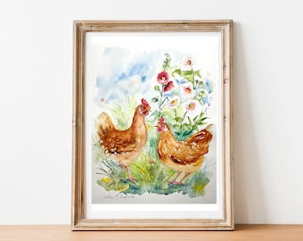 オシドリのつがいのオリジナル絵画、水かきのある鳥のオスとメスの恋の