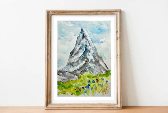 現代アートの「冬のマッターホルン」(3D painting） 現代アートの「冬のマッターホルン」(3D painting） 3D art