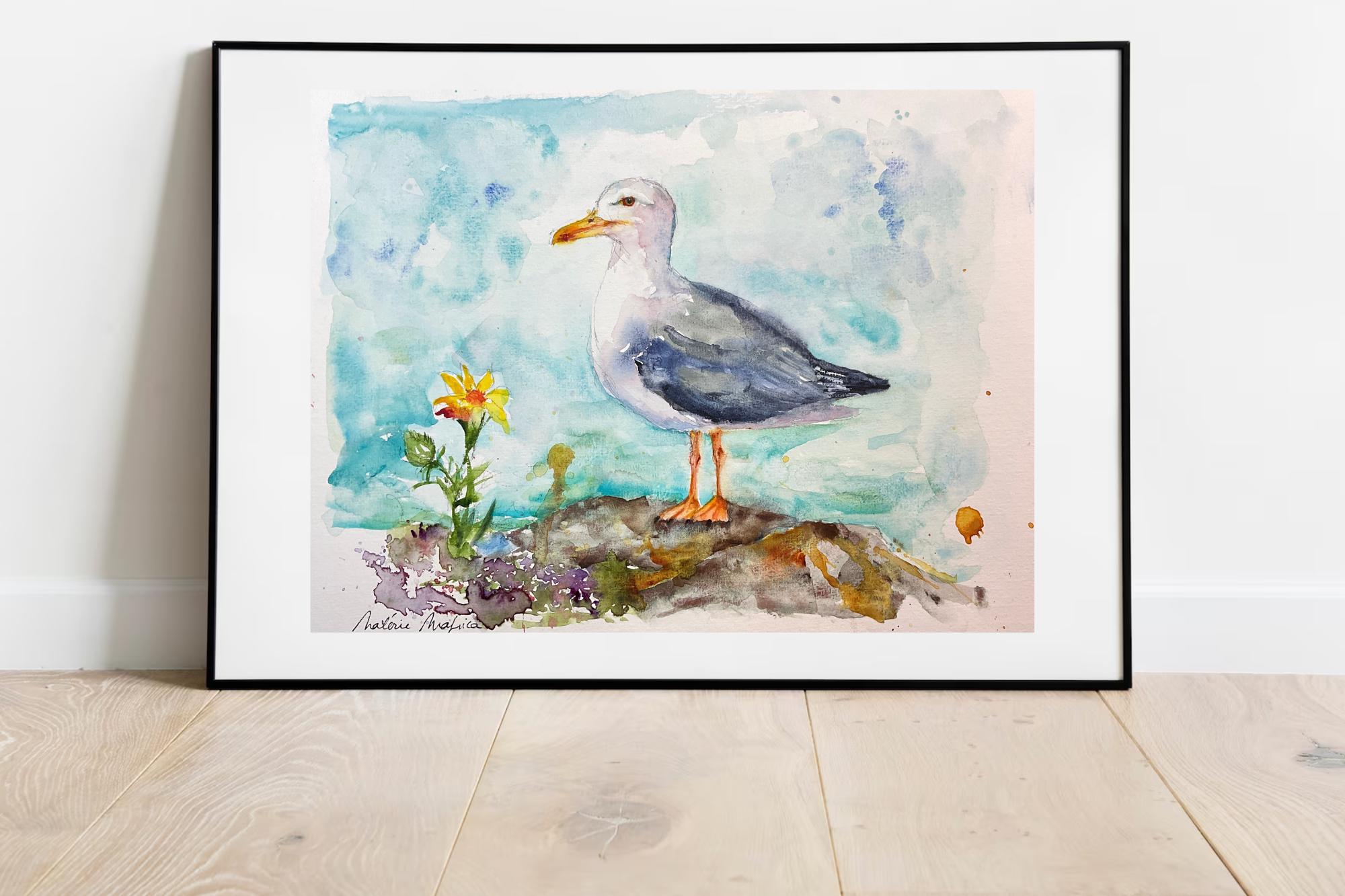 油絵 専用確認 海とカモメ 油絵 専用確認 海とカモメ 油絵 専用確認 海