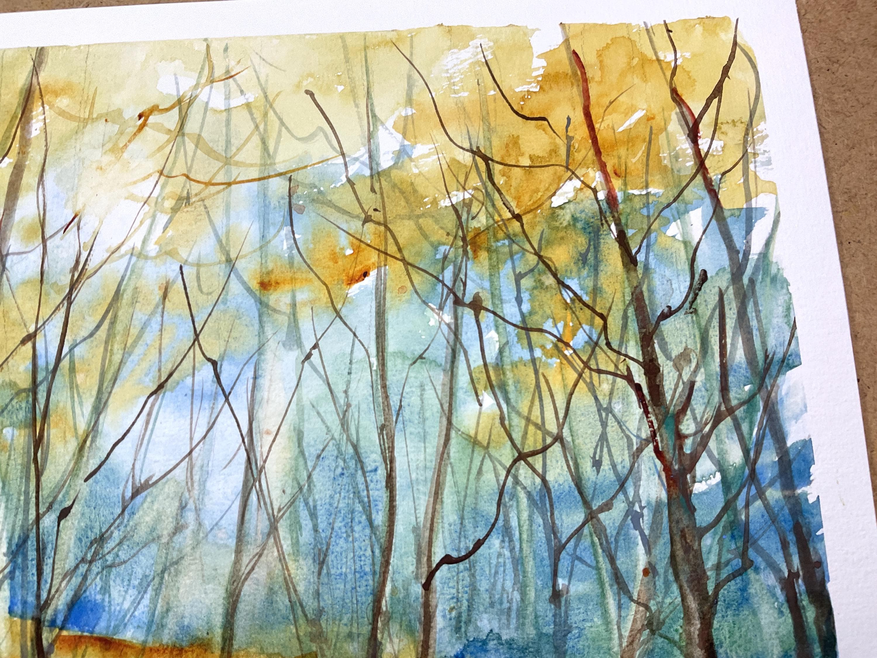 アンティーク　絵画　自然　山　木 小山潔 絵画 信州路北アルプス 絵画 – NISHIKINO VINTAGE KYOTO