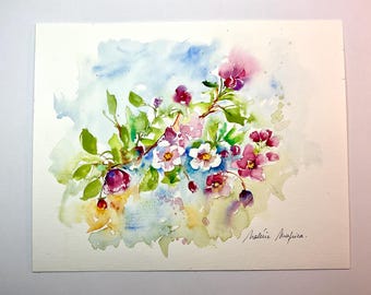 本33／Painting Fresh Florals in Watercolor 3 Loose Watercolor Florals: Step by Step Tutorial - YouTube