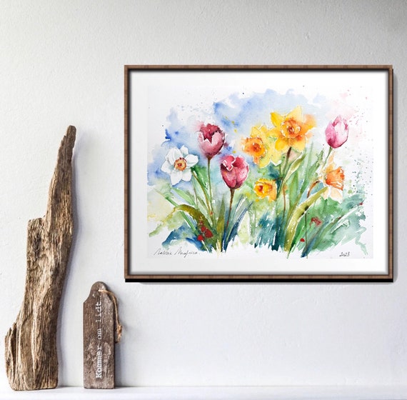 アリカワコウヘイ　絵画　メニーメニーチューリップさん アリカワコウヘイ 絵画 メニーメニーチューリップさん