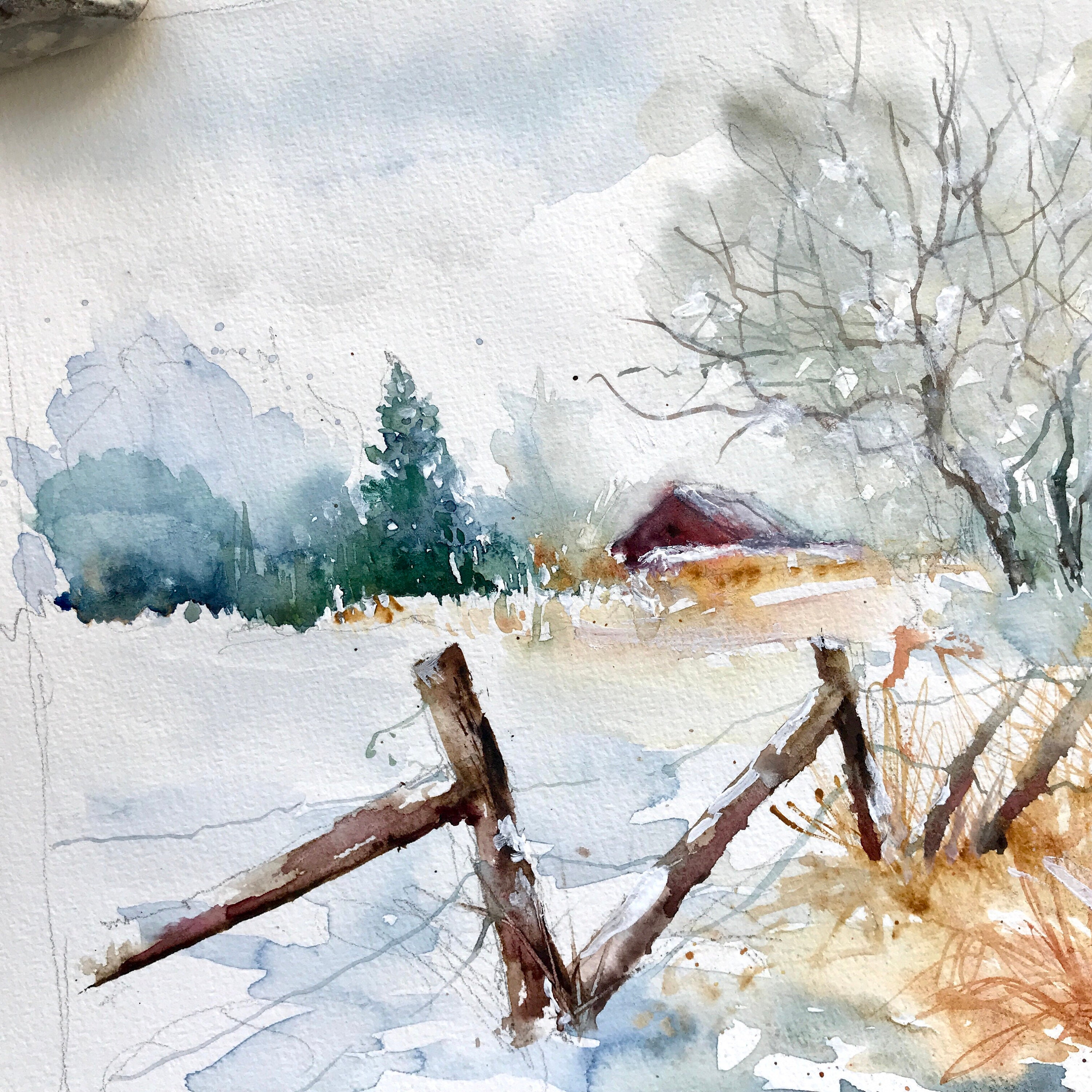 Art & Collectibles Painting Watercolor Original watercolor painting