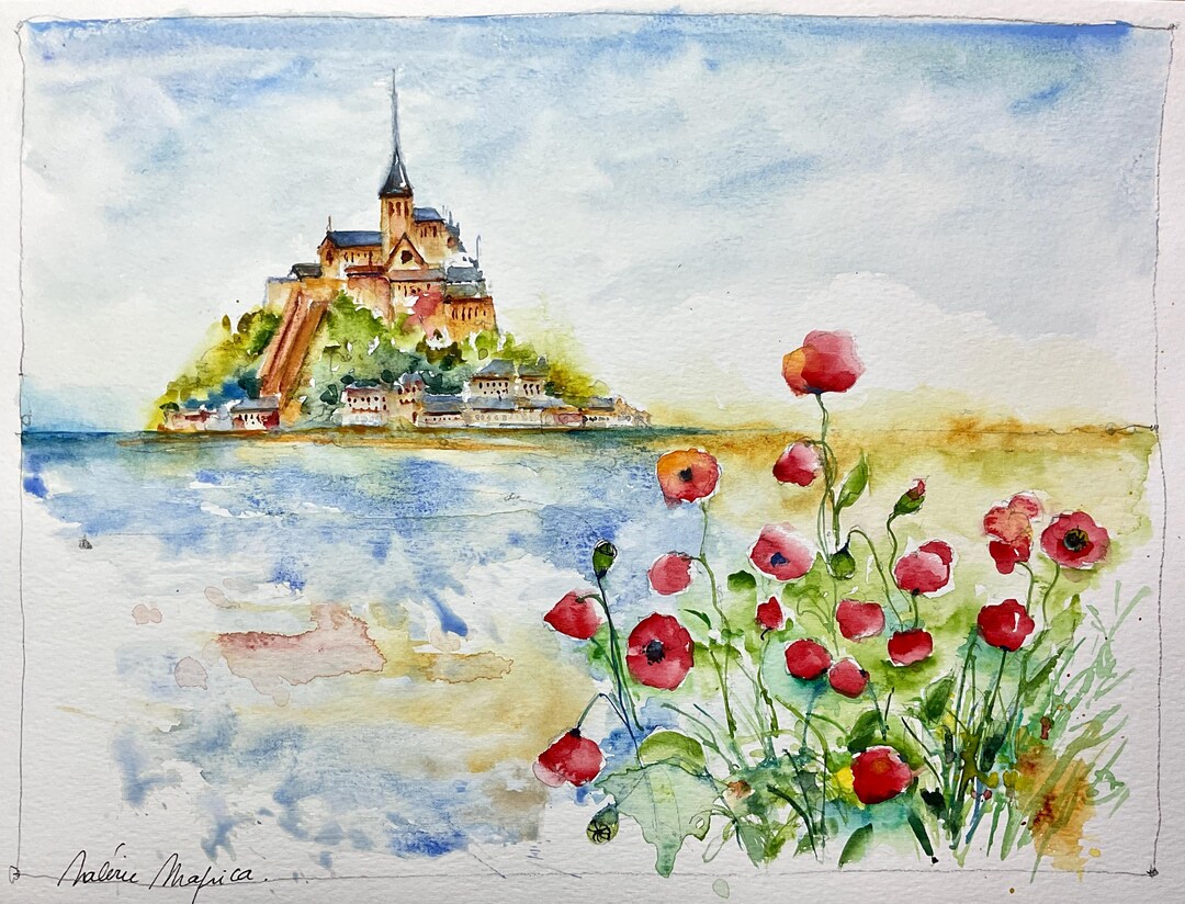 ミシェル・トゥルメル 水彩画「春の芍薬」 額装品 il_1080xN.7432594378_polv.jpg