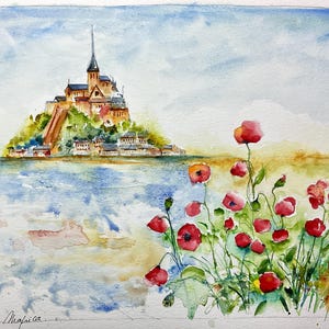 フランスのノルマンディーにあるモン・サン＝ミシェル修道院の