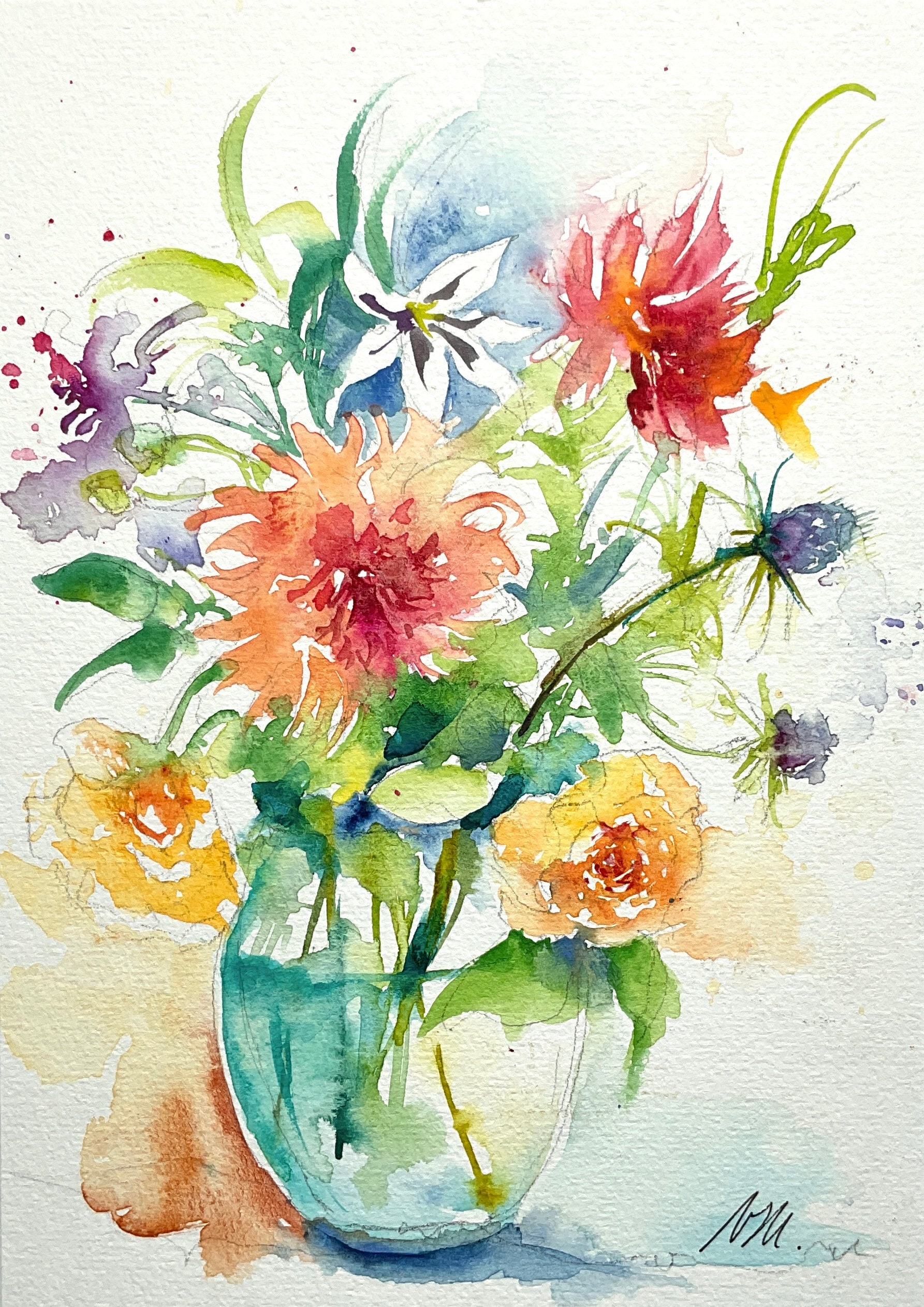W. Roelofs 水彩画 花束 W. Roelofs 水彩画 花束 【公式通販】