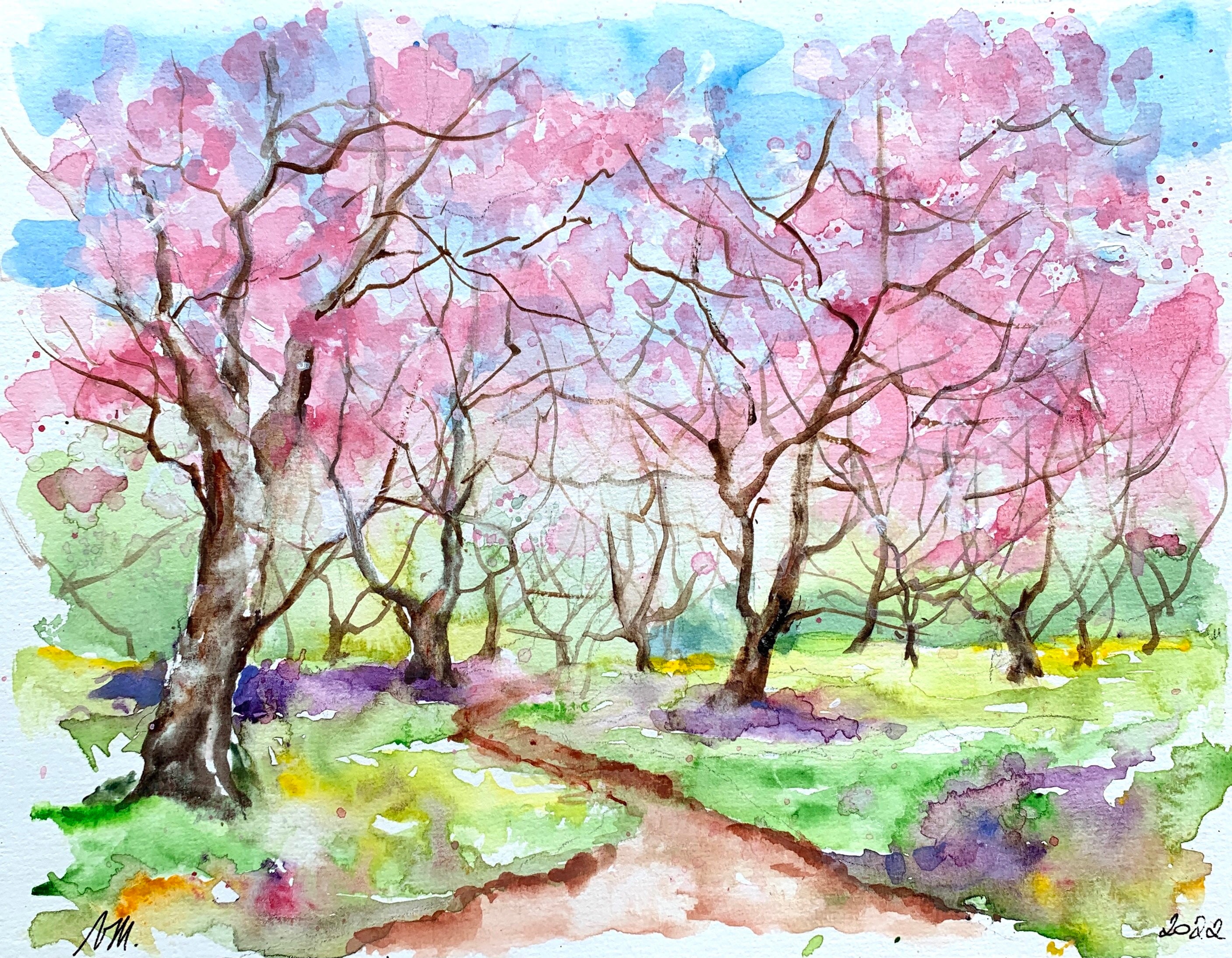 The Artful Field Journal: Painting Spring Landscapes with Watercolor, Part  1 Online Class — Treesong Nature Awareness and Retreat Center